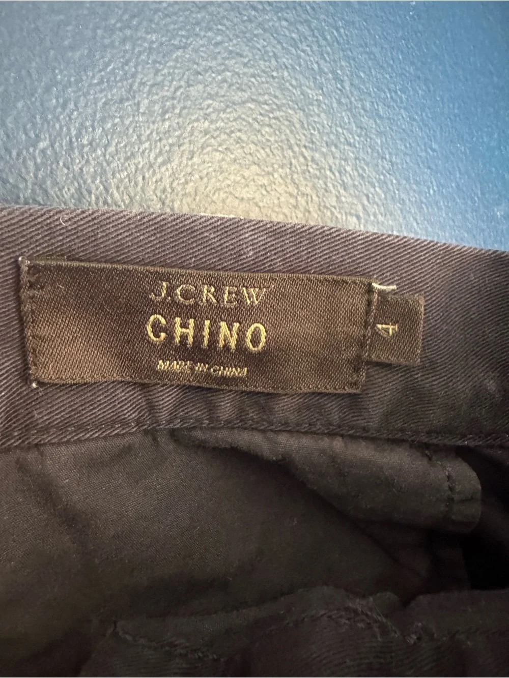J. Crew Black Straight-Leg Button-Front Pants